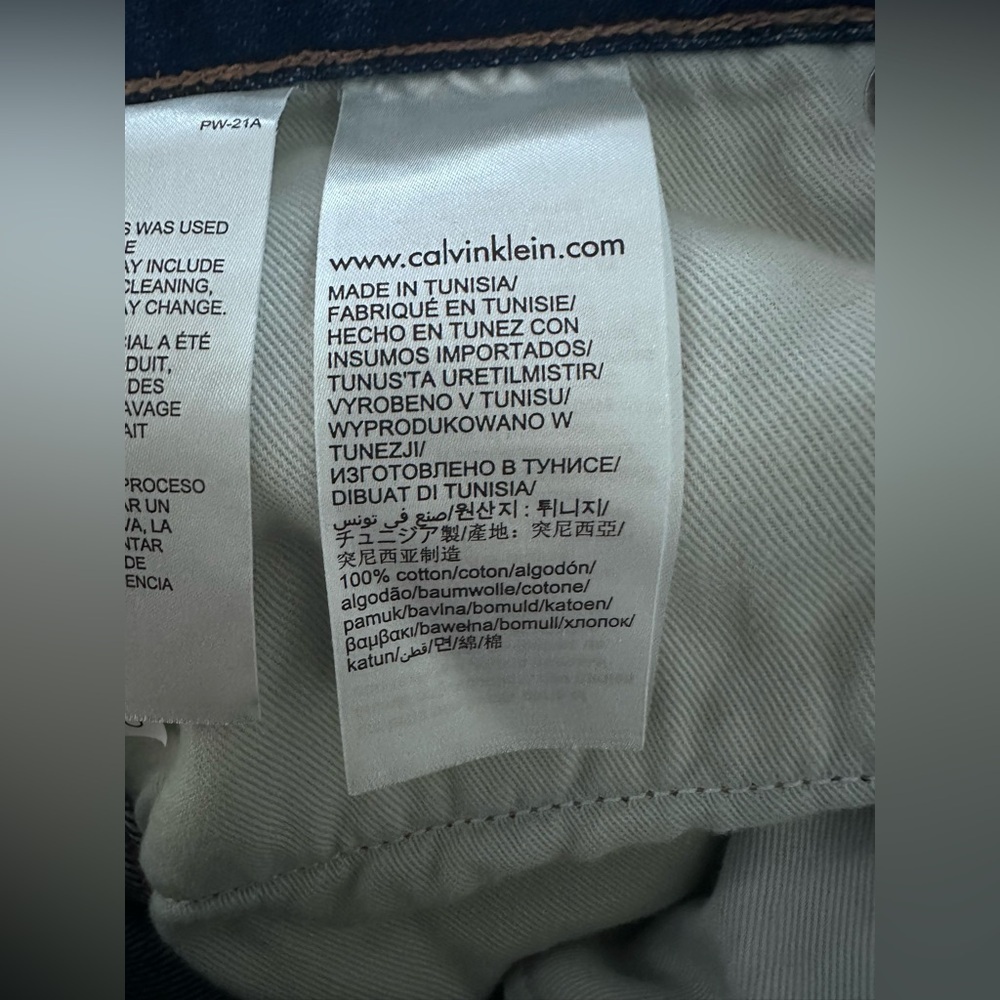 Calvin Klein Premium Italian Denim Men’s Loose Straight Leg Dad Jeans Blue Sz 32 - Picture 6 of 12